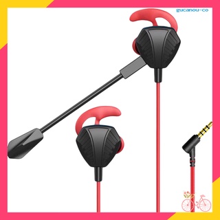 [guc] g19 universal 3,5 mm enchufe con cable in-ear estéreo gaming auriculares auriculares con micrófono