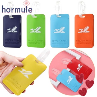 HORMULE ID Suitcase Labels Address Luggage Tags Baggage Labels Reusable Ropes Name Aeroplane Bag Tag/Multicolor