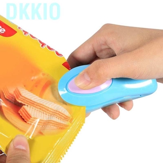 dkkio práctico sellador de alimentos mini portátil máquina de sellado de calor impulso embalaje bolsas de plástico 4 colores (4)