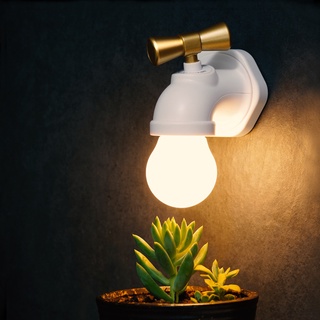 el más nuevo tipo de fábrica grifo pequeña lámpara de noche recargable inteligente lámpara de pared pasillo gabinete luz led (2)