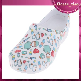 Ocean_xiao 1 Par De zapatos De lactancia con Estampado clásico para correr cómodos cómodos ligeros resistentes al deslizamiento De verano Casual (6)