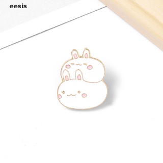 [ESIC] Fat Bunny Enamel Pins Lapel Pin Shirt Badge Cartoon Jewelry Gift For Kids FGH (1)