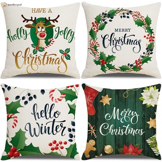 fundas de cojín de navidad exquisitas de impresión de navidad para decoración del hogar (4)