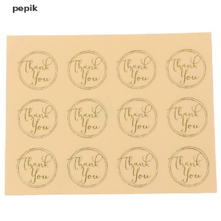 [pepik] 120pcs transparente redondo gracias sellado pegatinas para hornear diy caja de regalo etiquetas [pepik] (8)