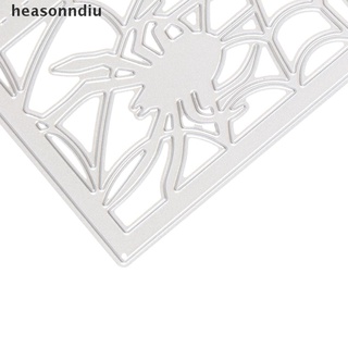 heasonndiu halloween spider witch metal troqueles de corte plantilla diy scrapbook álbum tarjeta deco co