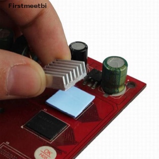[firstmeetbi] 100pcs 10x10x1mm chip de silicona almohadilla térmica disipador de calor conductivo de aislamiento pasta caliente (2)