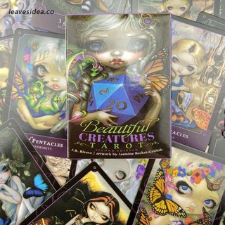leave Beautiful Creatures Tarot 80 Cards Deck Oracle Full English Mysterious Divination Playing Card Family Party Board Game