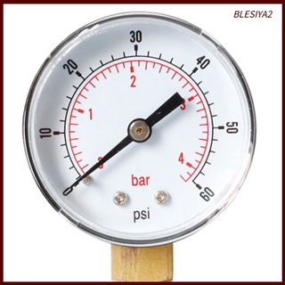 [BRBLESIYA2] 0-60psi, 0-4 bares filtro de piscina Dial de presión de agua/manómetro hidráulico (1)