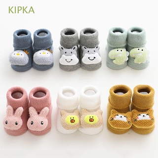KIPKA 1-3 Years old Newborn Floor Socks Toddler Cartoon Baby Socks Cute Infant Children Cotton Autumn Winter Soft Non-Slip Sole/Multicolor