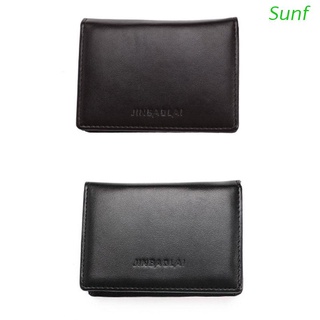 Sunf Rfid billetera pequeña plegable De cuero sintético para hombre/soporte De tarjetas De Crédito