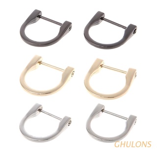ghulons 2,5 cm metal d anillo hebilla desmontable abreable extraíble bolso bolso correa diy