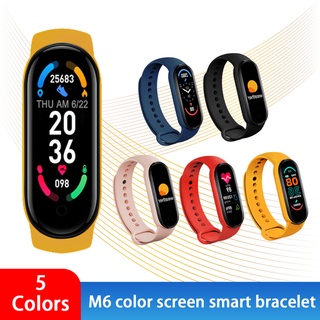 Pulsera inteligente m6/reloj inteligente con rastreador de ejercicio/Monitor de presión arterial/frecuencia cardiaca/pantalla a Color/pulsera inteligente para teléfono móvil