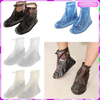 lovoski 1 par de cubiertas de zapatos ambientales de pvc impermeables (7)