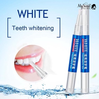 MYSWEE Portable Teeth Whitening Pen Stains Plaque Removing Dental Care Bleaching Gel (2)
