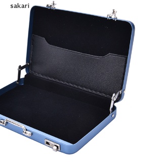 [sakari] mini lindo maletín con contraseña para tarjetas de visita, funda para tarjetas bancarias, [sakari] (3)