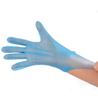 100 recuentos/caja de guantes desechables sin polvo de vinilo transparente TPE guantes de látex sin guantes para el hogar de manejo de alimentos de laboratorio de trabajo (7)