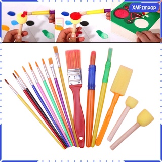 15pcs pinceles de pintura pintura dibujo acuarela herramienta de arte infantil suministros (5)