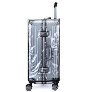 protector de equipaje cubierta de viaje maleta antiarañazos a prueba de polvo transparente caso carro bolsa (8)