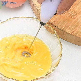 Moda bebidas espumador de leche espumador batidor mezclador agitador huevo batidor eléctrico Mini mango herramientas de cocina (3)
