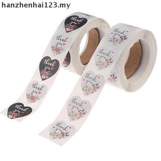 [Hanzhenhai123] 500 pzs pegatinas de etiquetas en forma de corazón para agradecimiento/etiquetas de sello/scrapbooking (1)
