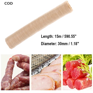 [cod] 15mx30mm herramientas de embalaje de salchichas comestibles carcasas de salchichas jeringa fabricante de salchichas caliente