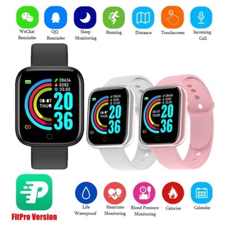 Y68 Smart Watch Bluetooth com Monitor Fitness/Monitor de Pressão Arterial/Frequência Cardíaca Masculino Smartwatch