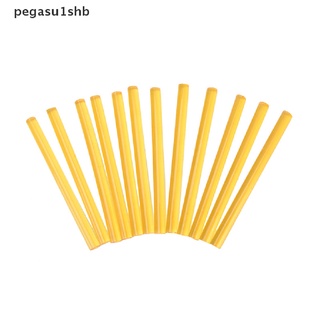 pegasu1shb 12 x profesional queratina pegamento palos para extensiones de pelo humano amarillo caliente