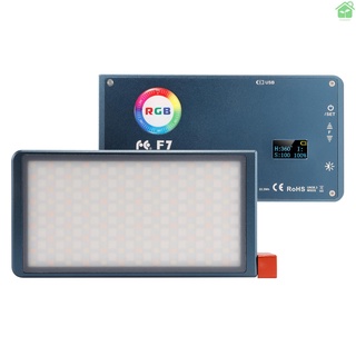 [gree]FalconEyes F7 LED luz de cámara RGB a todo Color lámpara de vídeo tamaño de bolsillo múltiples efectos profesionales fotografía accesorios