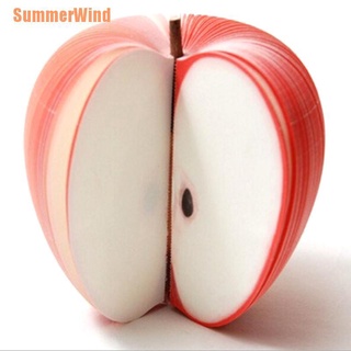 Summerwind(~) Fruit Note Memo Pads portátil Scratch Paper blocs de notas Post pegajoso manzana ShapeNote