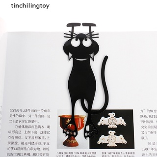 [tinchilingtoy] 1pc marcador negro gato libro titular para libros libros creativo regalo marcador [caliente]