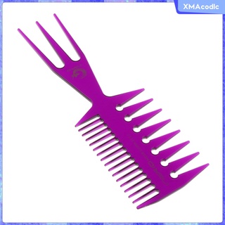 3 en 1 hombres\\\\'s pico de pelo graso peine tinte peluquería peinado ancho diente (1)