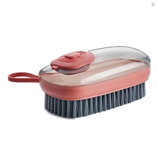Agregar Cepillo De Lavandería Líquido Para Lavar Ropa , Zapatos Multifuncional La Cocina , Baño (Naranja Coral) (1)