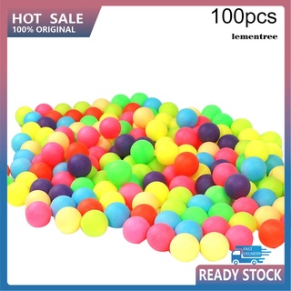 lql_100 pzs pelotas de ping pong coloradas/entretenimiento/tenis de mesa/colores mixtos para juego