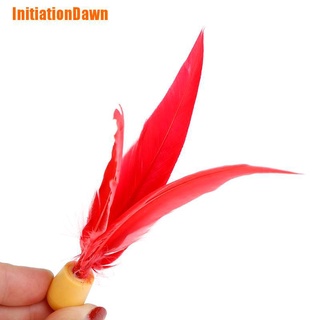 Initiationdawn> 10Pcs bola de bádminton al aire libre niños goma volante pluma volante (4)