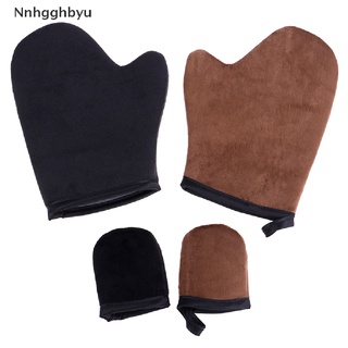 [nnhgghbyu] 2 guantes reutilizables de bronceado loción crema mousse guantes de limpieza corporal venta caliente
