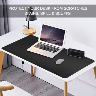 ANHONEY Modern Mouse Pad Large Desk Mat Keyboard Mice Mat Waterproof Writing Mat Home Office Anti-slip Laptop Computer Ultra Soft PU Leather/Multicolor (5)