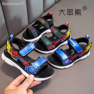 Lindos zapatos de playa para hombre araña verano para niños estudiantes de secundaria de fondo suave antideslizante sandalias de verano