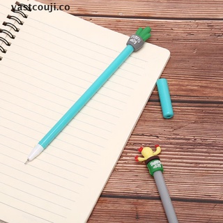 [vastcouji] bolígrafo de gel negro diseño de cactus lindo/escritura/oficina/artículos escolares co (6)