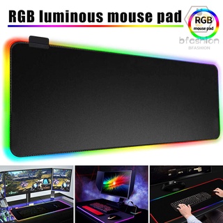 RGB Gaming Mouse Pad Large Mouse Pad Gamer LED Computer Mouse Keyboard Mat with Backlight