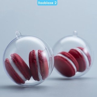 [NANA] 10 adornos de bola de plástico transparente adornos para fiestas de navidad, decoración del hogar, 6 cm