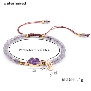 (waterheaed) pulseras de piedra natural para mujeres cuerda cadena pulsera hecha a mano joyería de cuarzo en venta