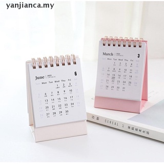 Yanca dibujo a mano 2022 calendario de papel de escritorio dual diario planificador de mesa.