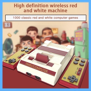 Consola de juegos inalámbrica 2.4g FC Family consola de videojuegos de doble mango construido en 1000 juegos de consola de juegos en casa regalos para niños descuento