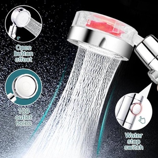 304 cabezal de ducha turboalimentado pequeña cintura ducha conjunto de mano hogar de una llave de agua parada mágica línea de agua.