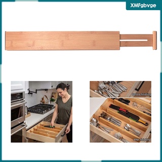 Adjustable Bamboo Drawer Dividers Wood Organizer Dividers for Dresser Drawer Bathroom Office (1)