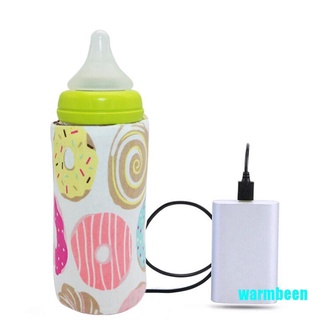 Warmbeen portátil calentador de botella de viaje bebé niños leche agua USB cubierta bolsa suave
