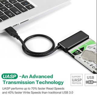 Harriett práctico USB 3.0 a SATA de alta velocidad fácil Cable de unidad HDD Cable adaptador SSD Durable para 2.5" 3.5" unidad de disco duro UASP convertidor/Multicolor (3)