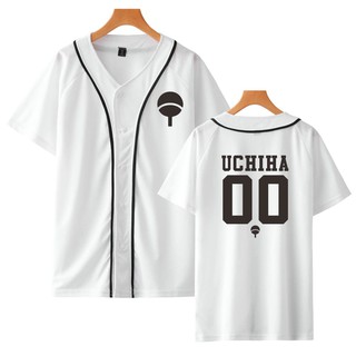 Nuevo diseño de Anime Naruto Baseball de béisbol Uchiha Hatake Uzumaki C @ lana Emblema Imprimir Camisas ropa (1)