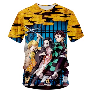 Caliente Anime Demon Slayer camiseta hombres/mujeres Kimetsu No Yaiba gráfico Tees Tanjirou Kamado Unisex Tops divertido jersey masculino