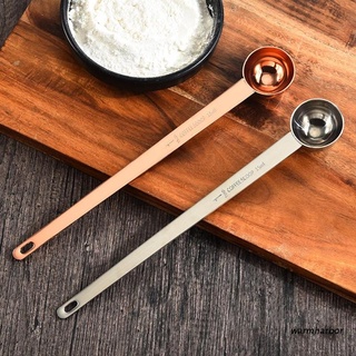 warmharbor cuchara medidora de cocina de mango largo 15ml cocina hornear leche en polvo taza de medición premium de acero inoxidable